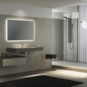 Lavabo Bagno L.120 cm - Mensolone con una vasca integrata