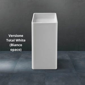 MONOLYTHOS X2 Lavabo Bagno Freestanding in Resina dalla Forma Cubica
