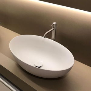 OVALE Lavabo Bagno d'appoggio in Resina