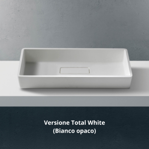 TETRA L Lavabo Bagno d'appoggio in Resina